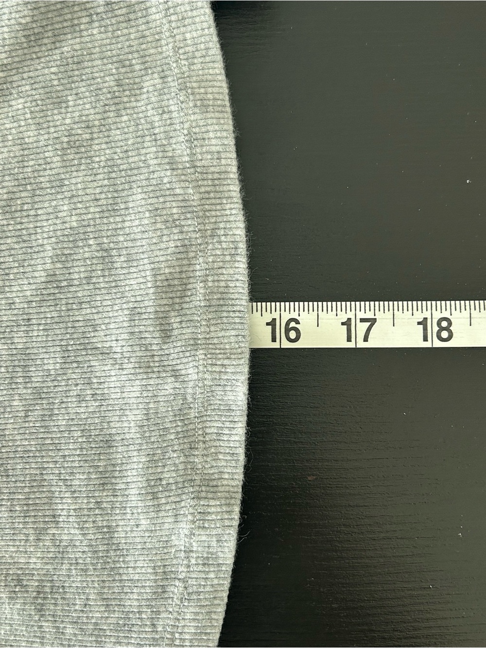 TNA Gray Ribbed Long Sleeve Cropped Tee - Picture 7 of 7
